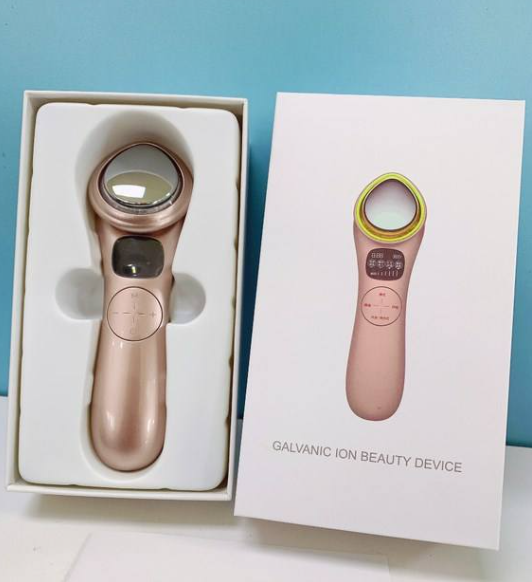 Masseur facial portable ionique pour le corps Fonction de chaleur à lumière LED Resserrement des poches pour un rajeunissement profond de la peau