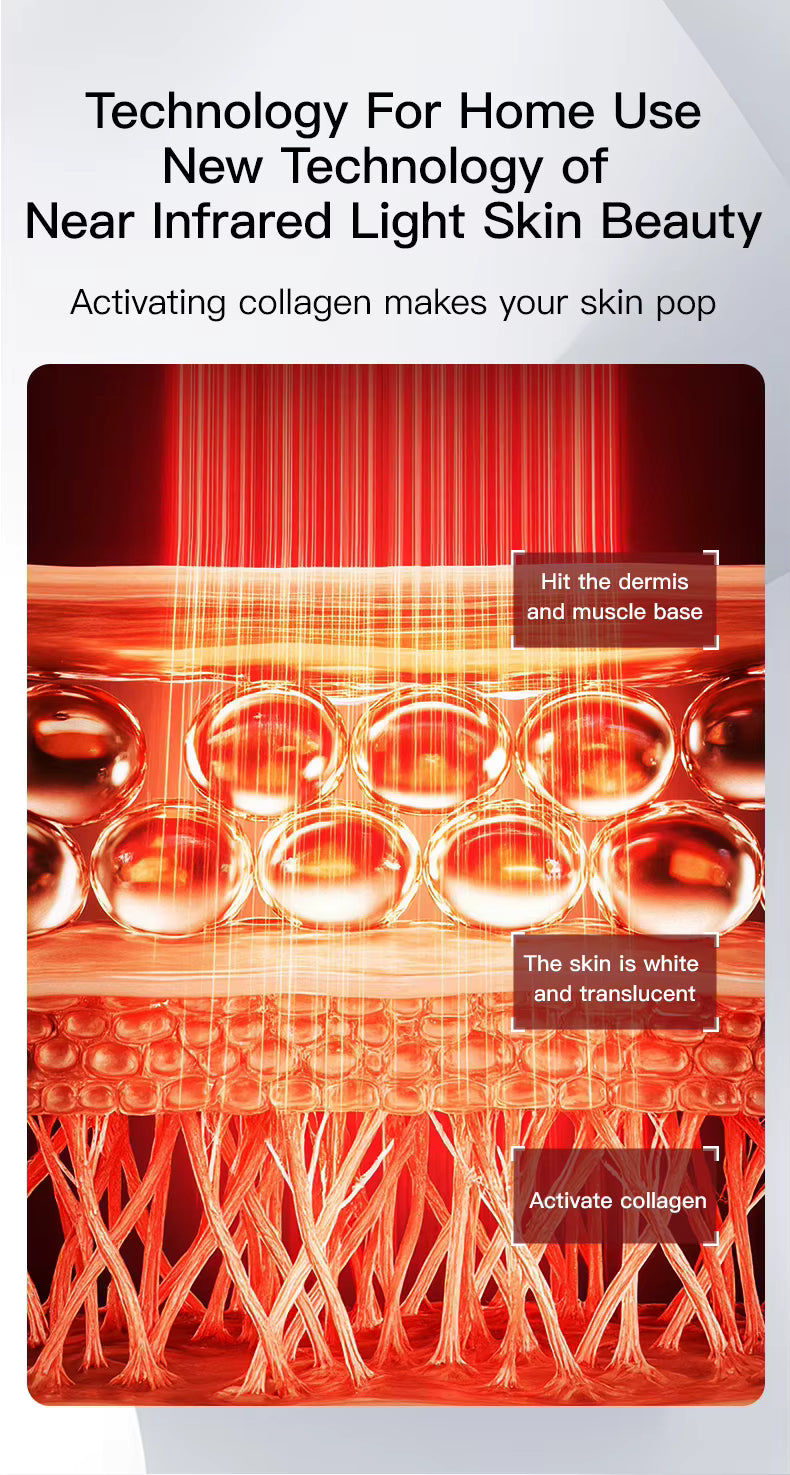 Masque de soin de la peau du visage 3D à étiquette privée, masque de beauté électrique tenu à la main en silicone, rajeunissement de la peau avec lumière LED et étanche